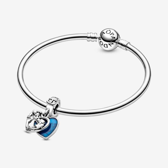 Pandora Lady and the Tramp Heart Dangle Charm - Picture 3 of 5